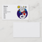 Carte De Visite scientifique d'espace de fusée (Devant / Derrière)
