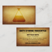 Carte de visite scientifique empaqueté d'archives (Devant / Derrière)