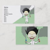 Carte De Visite Scientifique fou - affaires (Devant / Derrière)