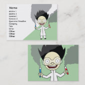 Carte De Visite Scientifique fou - potelé (Devant / Derrière)