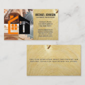 Carte De Visite Scieur de bois | Logo de constructeur (Devant / Derrière)