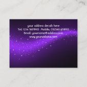 Carte de visite scintillant de conception (Dos)