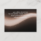 Carte de visite scintillant de conception (Dos)