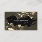 Carte De Visite Scintille | Noir brossé | Brosses de maquillage (Dos)