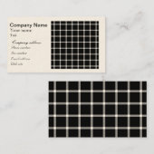 Carte De Visite Scintillement de l'illusion optique de grille (Devant / Derrière)