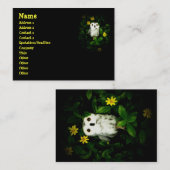 Carte De Visite Scintillement de scintillement peu de hibou (Devant / Derrière)