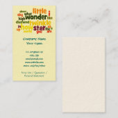 Carte De Visite Scintillement de scintillement peu de modèle de (Devant / Derrière)