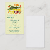 Carte De Visite Scintillement de scintillement peu de modèle de (Devant / Derrière)