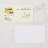 Carte De Visite Scintillement, scintillement peu de soin de crèche (Devant / Derrière)