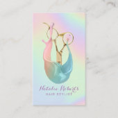 Carte De Visite Scisseuse aurifère Pastel Unicorn (Devant)