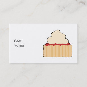 Carte De Visite Scone. de confiture et de crème