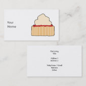 Carte De Visite Scone. de confiture et de crème (Devant / Derrière)