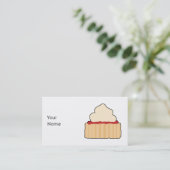 Carte De Visite Scone. de confiture et de crème (Debout devant)