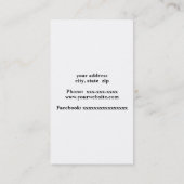 Carte De Visite scoop à dos (Dos)