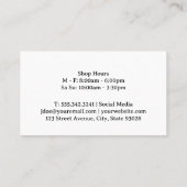 Carte De Visite Scoops of Ice Cream in a Cup (Dos)