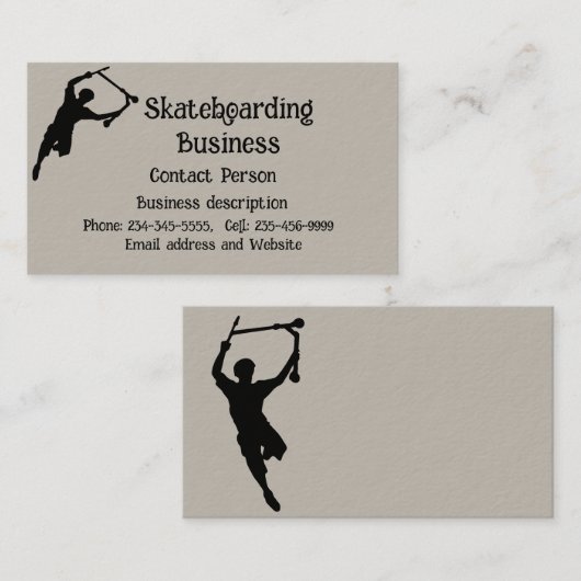 Carte De Visite Scooter Scooter Fitness (Devant / Derrière)