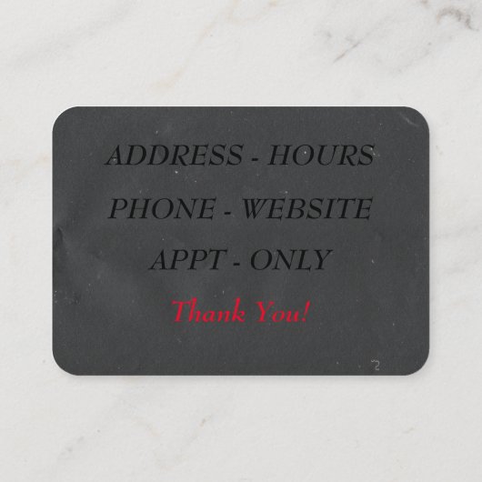 Carte De Visite Scooters (Dos)