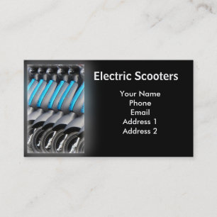 Carte De Visite Scooters électriques favorables à l'environnemen