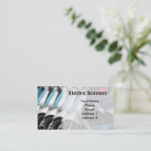 Carte De Visite Scooters électriques favorables à l'environnement (Debout devant)