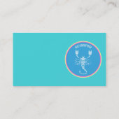 Carte de visite Scorpio (Dos)