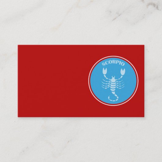 Carte de visite Scorpio (Devant)