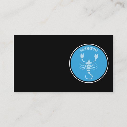 Carte de visite Scorpio (Dos)