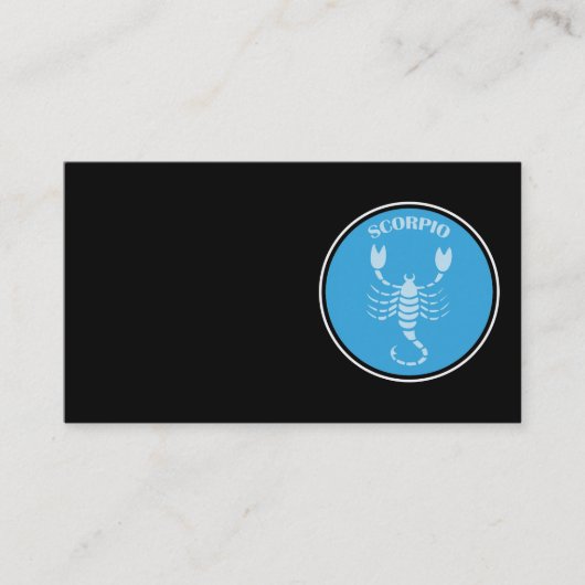 Carte de visite Scorpio (Devant)