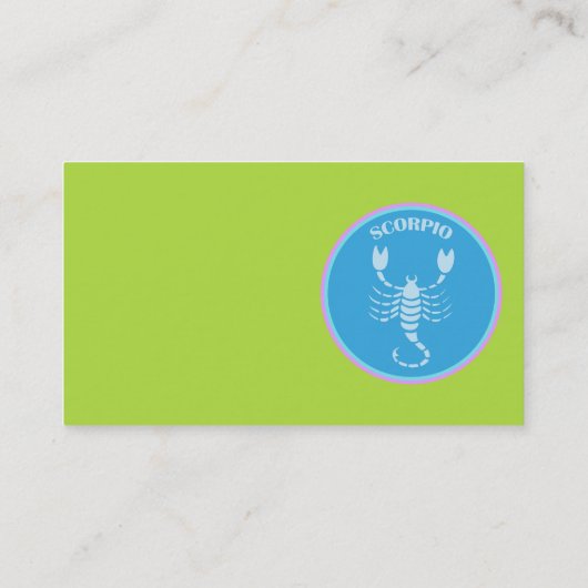 Carte de visite Scorpio (Dos)