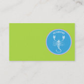 Carte de visite Scorpio (Dos)