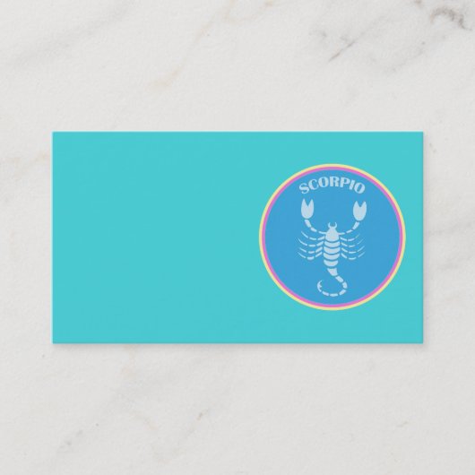 Carte de visite Scorpio (Devant)