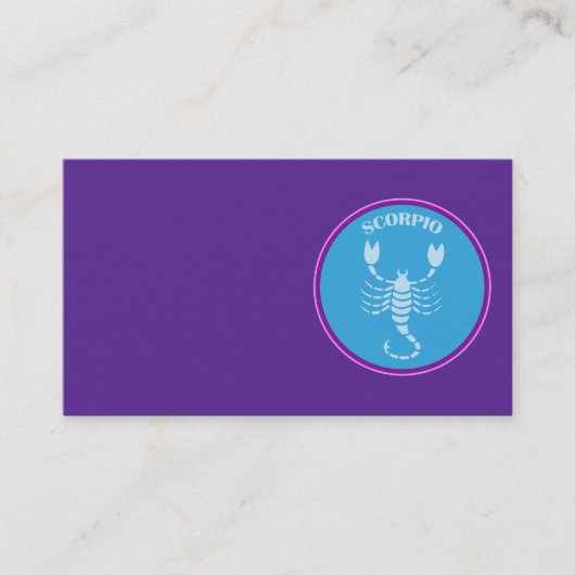 Carte de visite Scorpio (Devant)