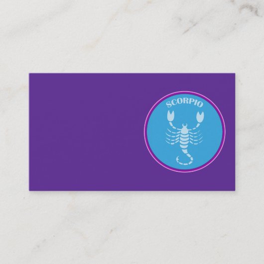 Carte de visite Scorpio (Devant)