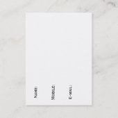 Carte De Visite Scorpion (Dos)