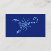 Carte De Visite Scorpion bleu (Dos)