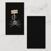 Carte De Visite Scorpion dangereux pour les bras libres (Devant / Derrière)