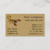 Carte De Visite Scorpion de noeud celtique (Devant)