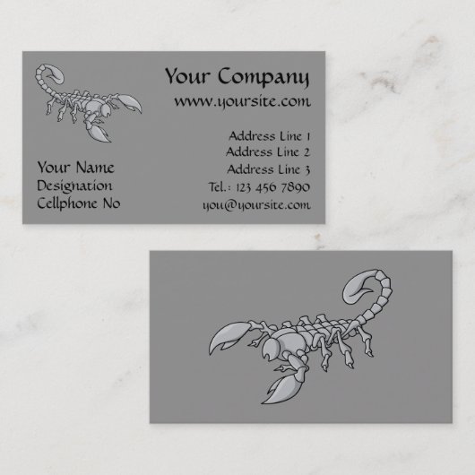 Carte De Visite Scorpion icon (Devant / Derrière)