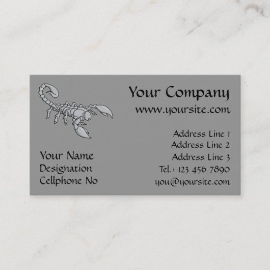 Carte De Visite Scorpion icon (Devant)