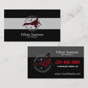 Carte De Visite Scorpion rouge