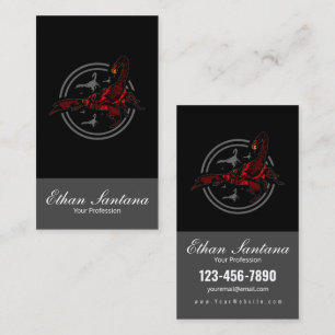 Carte De Visite Scorpion rouge