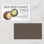 Carte De Visite Scotch Egg Royaume-Uni British Food Yorkshire Angl (Devant / Derrière)