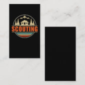 Carte De Visite Scout Adventure Nature Lover Forest Camper (Devant / Derrière)