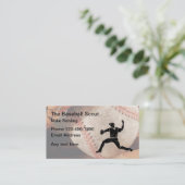 Carte De Visite Scout de Talent de Baseball (Debout devant)