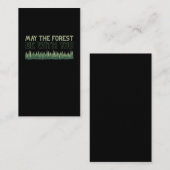 Carte De Visite Scout Forest Joke Randonnée et Humour de camping (Devant / Derrière)