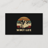 Carte De Visite Scout Life Camping Tent (Dos)