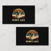 Carte De Visite Scout Life Camping Tent (Devant / Derrière)