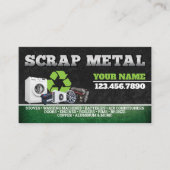 Carte De Visite Scrap Metal Recycling Service Bilingual Card (Devant)