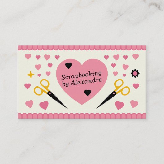 Carte De Visite Scrapbooking (Devant)