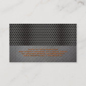 Carte De Visite Screw Driver Wrench | Metal Background | Steel (Dos)