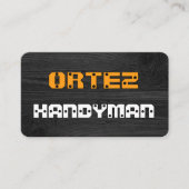 Carte De Visite Screwed In Panel Your Name (Devant)